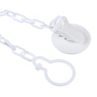 Держатель для соски - пустышки M&B «Люблю молоко», на цепочке, белый - Фото 4