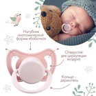 Соска - пустышка латексная ортодонтическая «Нежность», от 6 мес., розовая - Фото 2