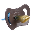 Соска - пустышка латексная ортодонтическая Крошка Я «Малыш», от 6 мес., коричневый/синий - Фото 2