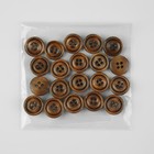 Набор деревянных пуговиц, 4 прокола, d = 18 мм, 20 шт, цвет светлый орех - Фото 4