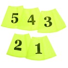 Набор сменных номеров на конус, 1-5, цвета МИКС - фото 10459884