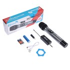 Микрофон для караоке ELTRONIC 10-06, беспроводной, приемник, черный - фото 9281511