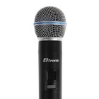 Набор микрофонов ELTRONIC 10-04, беспроводные, 2 микрофона, приемник, черный - фото 9484460