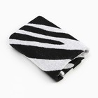 Полотенце махровое Этель "Zebra" чёрный, 50х90 см, 100% хлопок, 420 гр/м2 - фото 10425647