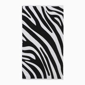 Полотенце махровое Этель «Zebra» чёрный, 50×90 см, 100% хлопок, 420 г/м² 9472219