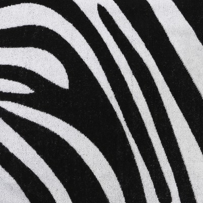 Полотенце махровое Этель «Zebra» чёрный, 50×90 см, 100% хлопок, 420 г/м²
