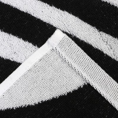 Полотенце махровое Этель «Zebra» чёрный, 50×90 см, 100% хлопок, 420 г/м²