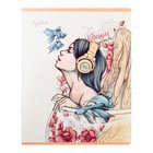 Тетрадь 48 листов, в клетку, "Ангелы", обложка мелованный картон, твин-лак, УФ-лак, 5 дизайнов, МИКС - фото 22192300