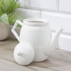 УЦЕНКА Сервиз чайный Доляна «Эстет», 15 предметов: чайник 850 мл, кружки 70 мл, сахарница с ложкой 300 мл, молочник 250 мл, блюдца d=10 см, на бамбуково�... - Фото 5