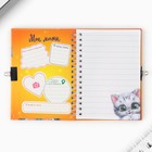 Записная книжка на замочке А6, 50 л. «Хорошего котика должно быть много» - Фото 4