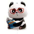 Шар фольгированный 35" «Панда в очках» - фото 319440077