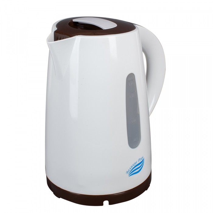 Чайник электрический «‎‎Томь-1», пластик, 1.7 л, 1850 Вт, белый-коричневый