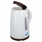 Чайник электрический «‎‎Томь-1», пластик, 1.7 л, 1850 Вт, белый-коричневый - Фото 4
