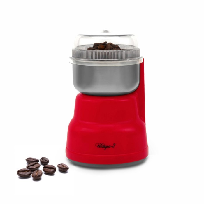 Кофемолка «‎Истра-2‎», цвет красный, электрическая, 150 Вт, 90 г, цвет красный - Фото 1