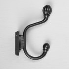 Крючок мебельный CAPPIO ELDO, двухрожковый, черный - Фото 5