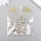 Декор для творчества металл "Чайничек с чашкой" серебро 1,5х1,4 см (комплект 15 шт) - фото 24448980