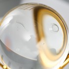 УЦЕНКА Сувенир интерьерный металл, стекло "Вулкан" золото 24х13х13 см - Фото 4
