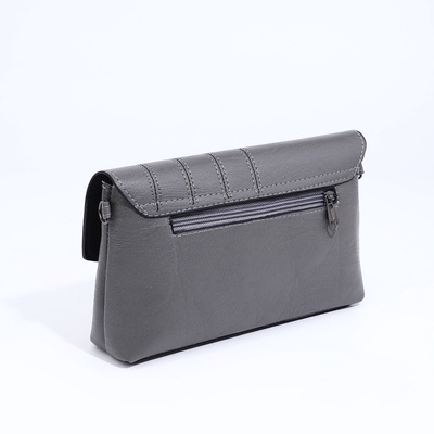 Сумка женская на магните, цвет серый