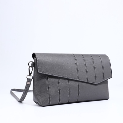 Сумка женская на магните, цвет серый