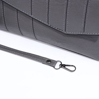 Сумка женская на магните, цвет серый