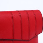 Сумка-клатч на магните, длинный ремень, цвет красный - фото 22193640