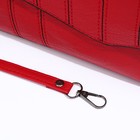 Сумка-клатч на магните, длинный ремень, цвет красный - фото 22193642