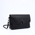 Сумка женская кросс-боди на магните, 24×6×14 см, чёрная - Фото 5
