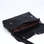 Сумка женская кросс-боди на магните, 24×6×14 см, чёрная - Фото 9