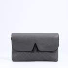 Сумка женская кросс-боди на магните, 24×6×14 см, серая - Фото 3