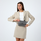 Сумка женская кросс-боди на магните, 24×6×14 см, серая - Фото 2