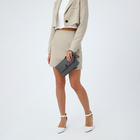 Сумка женская кросс-боди на магните, 24×6×14 см, серая - Фото 11