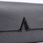 Сумка женская кросс-боди на магните, 24×6×14 см, серая - Фото 6