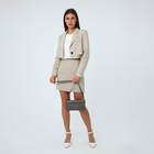 Сумка женская кросс-боди на магните, 24×6×14 см, однотонная, бронзовая - Фото 10