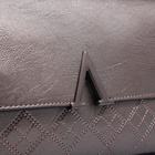 Сумка женская кросс-боди на магните, 24×6×14 см, однотонная, бронзовая - Фото 6