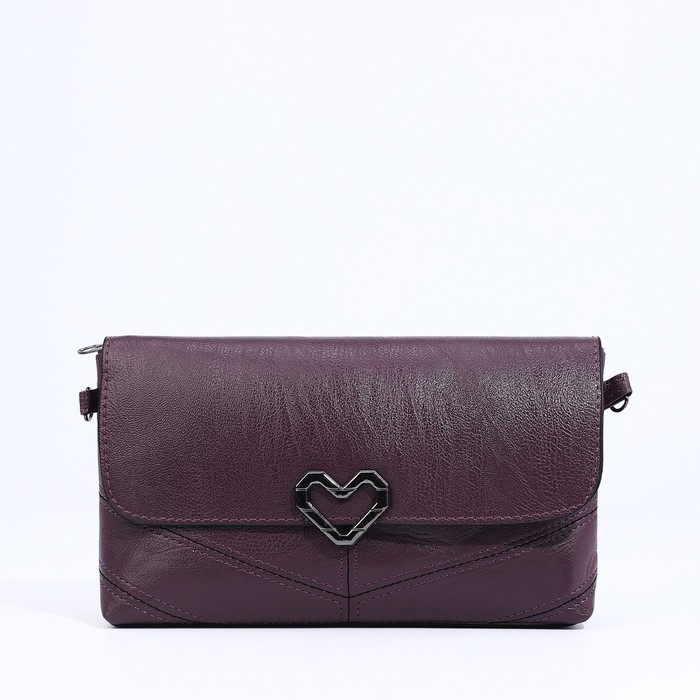 Сумка женская на магните, цвет фиолетовый - Фото 1