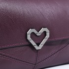 Сумка женская на магните, цвет фиолетовый - Фото 5