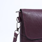 Сумка женская на магните, цвет фиолетовый - Фото 6