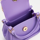 Сумка детская для девочки на магните, цвет фиолетовый - Фото 3