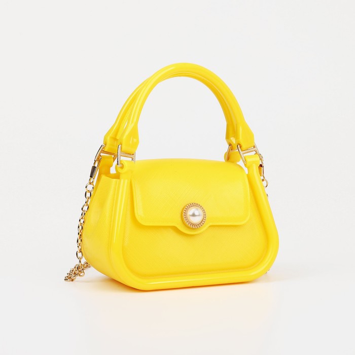 Сумка детская для девочки на магните, цвет жёлтый - Фото 1