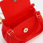 Сумка детская для девочки на магните, цвет красный - Фото 3