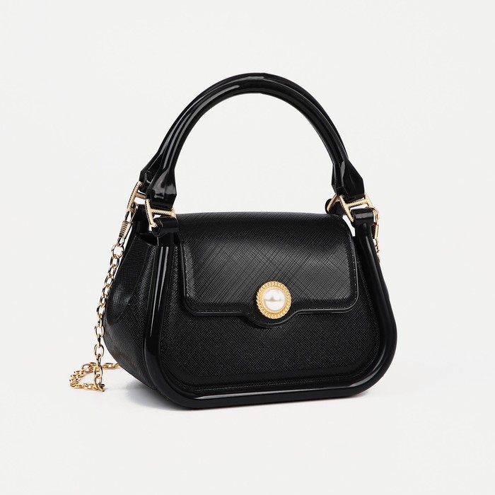 Сумка детская для девочки на магните, чёрная - Фото 1