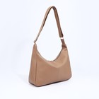 Сумка - мешок женская на молнии, 40×10×28 см, бежевая - фото 22193886