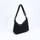 Сумка-мешок на молнии, цвет чёрный - фото 22193890