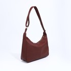 Сумка женская на молнии, цвет коричневый - фото 22193896