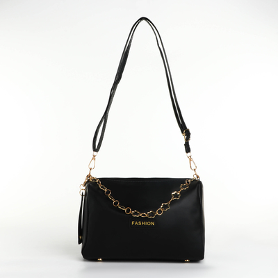 Сумка женская на молнии, чёрная