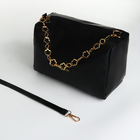 Сумка женская на молнии, чёрная - Фото 6