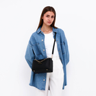 Сумка женская на молнии, чёрная - Фото 2