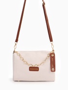 Сумка женская кросс-боди на молнии, 22.5×12×14 см, белая - Фото 11