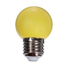 УЦЕНКА Лампа светодиод Luazon Lighting, G45, Е27, 1.5 Вт, для белт-лайта, желтая, наб 20 шт - Фото 2