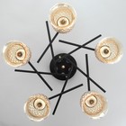 Люстра "Либель" 5хE27 40Вт черный 50х50х28 см BayerLux - фото 22193961